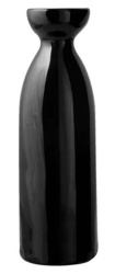 Бутылка для саке KunstWerk Paula черная 220 мл, H 170 мм, D 60 мм