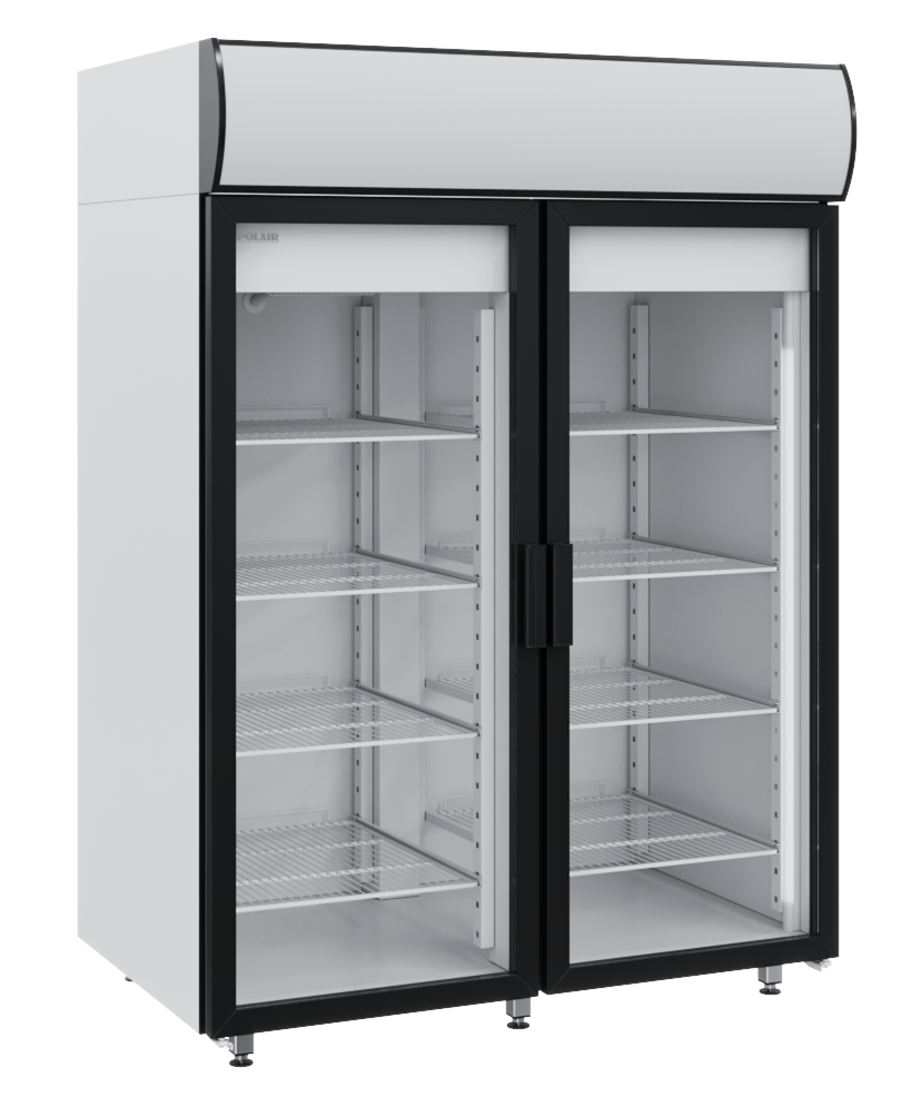 Шкаф холодильный POLAIR DM114-S с двойными прозрачными дверцами