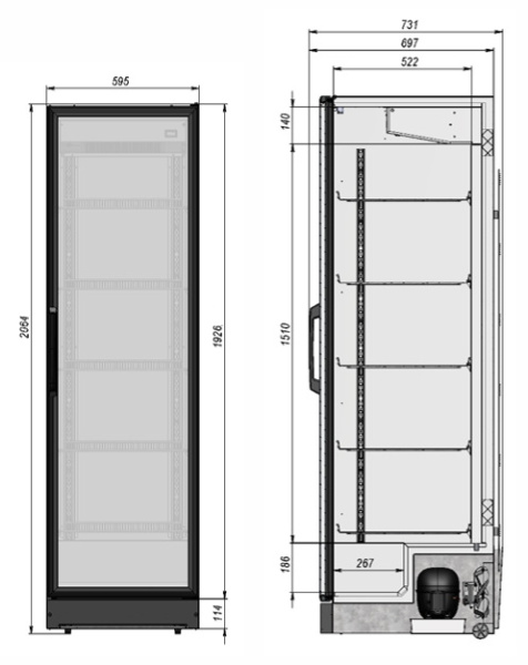 Шкаф холодильный Briskly 5 (R5N)
