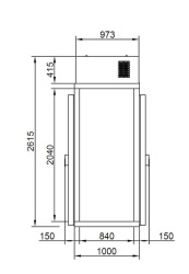 Камера холодильная POLAIR КХН-1,44 Мinicellа МB 2 двери