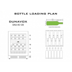 Шкаф винный Dunavox DAU-45.125DW.TO