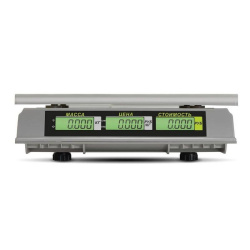 Весы торговые MERTECH M-ER 326 AC-32.5 "Slim" LCD Белые (по 6 в коробке)