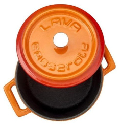 Кокотница LAVA TRENDY SERIES 0,35 л, D 100 мм, H 70 мм оранжевая