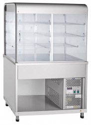 Прилавок-витрина холодильный Abat ПВВ(Н)-70КМ-С-НШ