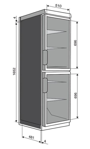 Шкаф универсальный Snaige CD35DM-S300CD10 (CD 400-1311)