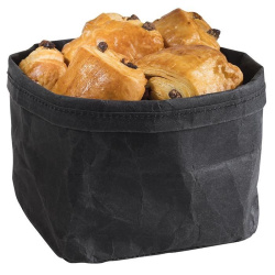 Корзина для хлеба APS ткань, чёрный, H 11,5, L 12, B 11,5 см