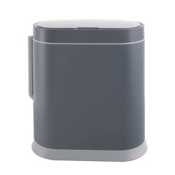 Контейнер мусорный Foodatlas JAH-6712 с ёршиком сенсорный 8л (серый)