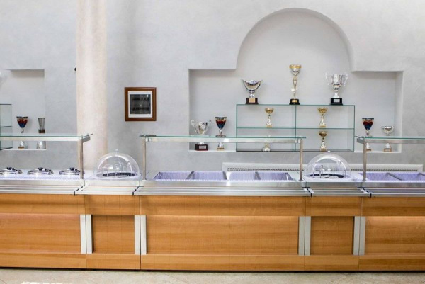 Мармит первых блюд (шведский стол островной) Refettorio RМ42SD (каменная столешница) - 3 супницы