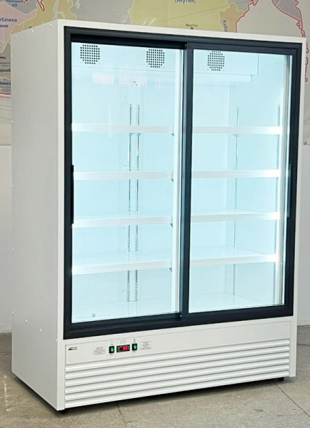 Шкаф холодильный GLACIER ВВ-1500 стеклянная дверь купе