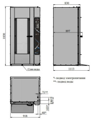 Расстоечный шкаф Abat ШРТ-16П черный дизайн