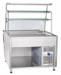 Прилавок холодильный Abat ПВВ(Н)-70Т-НШ кашир. 