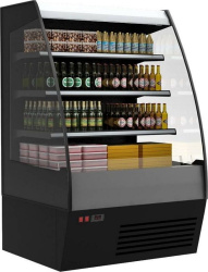 Холодильная горка гастрономическая Carboma F16-08 VM 1,9-2 0200 тонир.cтеклопакет (Carboma 1600/875 ВХСп-1,9, цвет по схеме (фронт стандартный цвет)