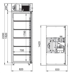 Шкаф холодильный АРКТО D1.4-Slc