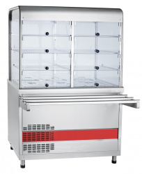 Прилавок-витрина холодильный Abat ПВВ(Н)-70КМ-С-02-НШ с гастроемкостями кашир
