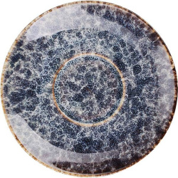 Блюдце KunstWerk Stone серо-синий 150 мм.