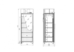 Шкаф холодильный Enteco master СЛУЧЬ 700 ШС (стеклянная дверь)