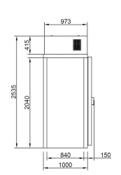 Камера холодильная POLAIR КХН-1,44 Minicella ММ без пола 1 дверь