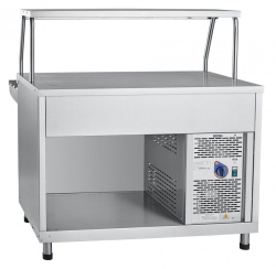 Прилавок холодильный Abat ПВВ(Н)-70КМ-НШ столешница нерж.