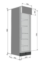 Шкаф холодильный Snaige CD48DM-S300BD8M (CD 550D-1112)