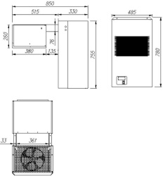Холодильный моноблок Carboma MLS 113 (МН 108)