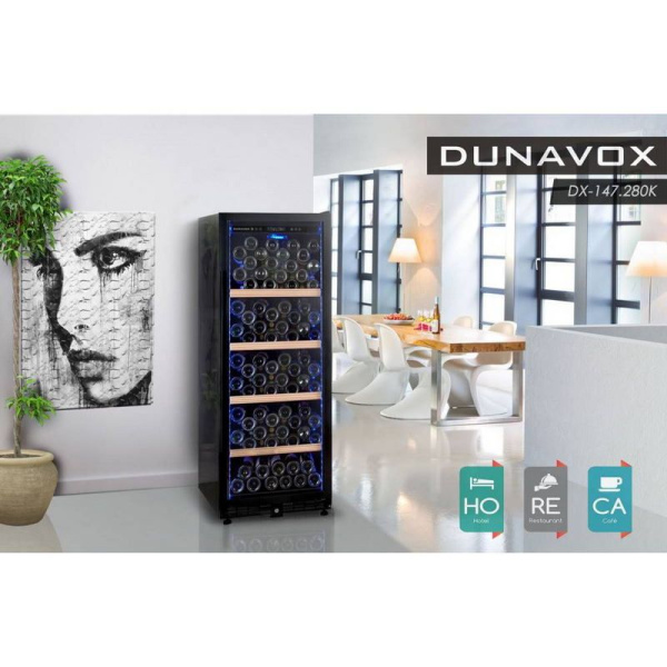Шкаф винный Dunavox DX-147.280K