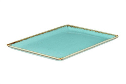 Блюдо прямоугольное Porland Seasons Turquoise 18*13 см