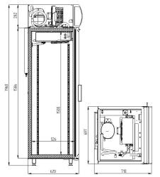 Шкаф морозильный POLAIR DB105-S (R404a)