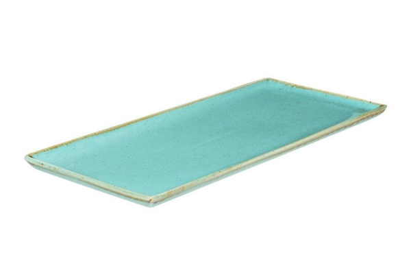 Блюдо прямоугольное Porland Seasons Turquoise 35*16 см