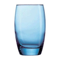 Хайбол «Сальто Айс Блю»;стекло;350мл;D=76,H=121мм;синий C9687
