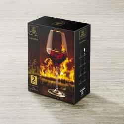Бокал для вина Wilmax Teona 660 мл, H 260 мм, D 83 мм (2 шт, фирменная упаковка)