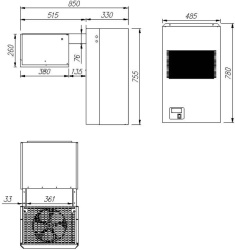 Холодильный моноблок Carboma MMS 109 (МС 106)