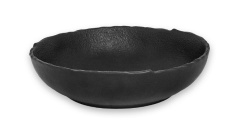 Тарелка CHIC LIVELLI черная D 240 мм, H 60 мм