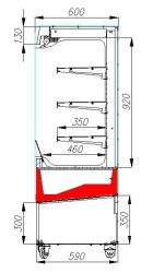 Холодильная горка гастрономическая Carboma FC16-06 VM 0,7-2 0430