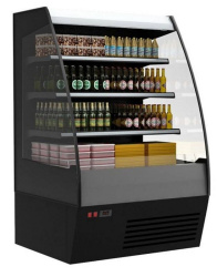 Холодильная горка гастрономическая Carboma F16-08 VM 1,3-2 0200 тонир.cтеклопакет (Carboma 1600/875 ВХСп-1,3) (9005 цвет черный)