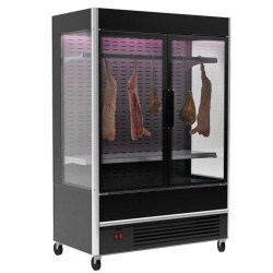 Холодильная горка мясная Carboma FC20-07 VV 1,0-3 X7 (распашные двери структурный стеклопакет) (цвет по схеме)