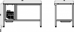 Стол холодильный POLAIR TT1,4GN-G (R600a)