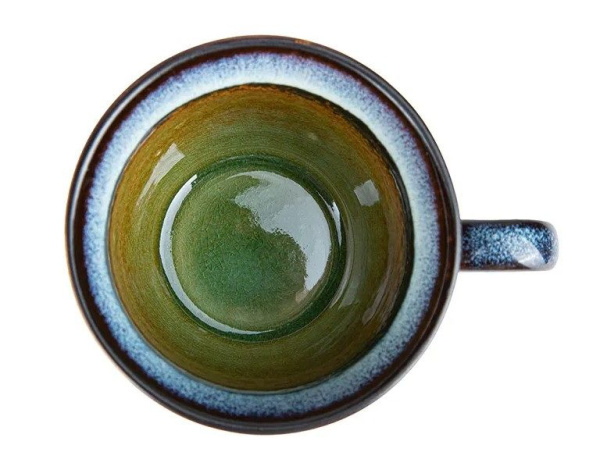 Чайная пара Corone Verde сине-зеленая 130 мл