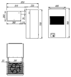 Холодильный моноблок Carboma MMS 113 (МС 109)