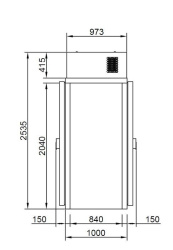 Камера холодильная POLAIR КХН-1,44 Minicella ММ без пола 2 двери
