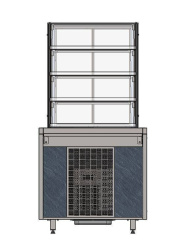 Витрина холодильная Refettorio  с дверками раздачи (3 полки) RCC21A City 800x700x1700(860)мм