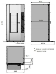 Расстоечный шкаф Abat ШРТ-18М черный дизайн, разборная конструкция
