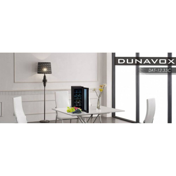 Шкаф винный Dunavox DAT-12.33C