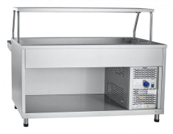 Прилавок холодильный Abat ПВВ(Н)-70КМ-03-НШ столешница нерж.