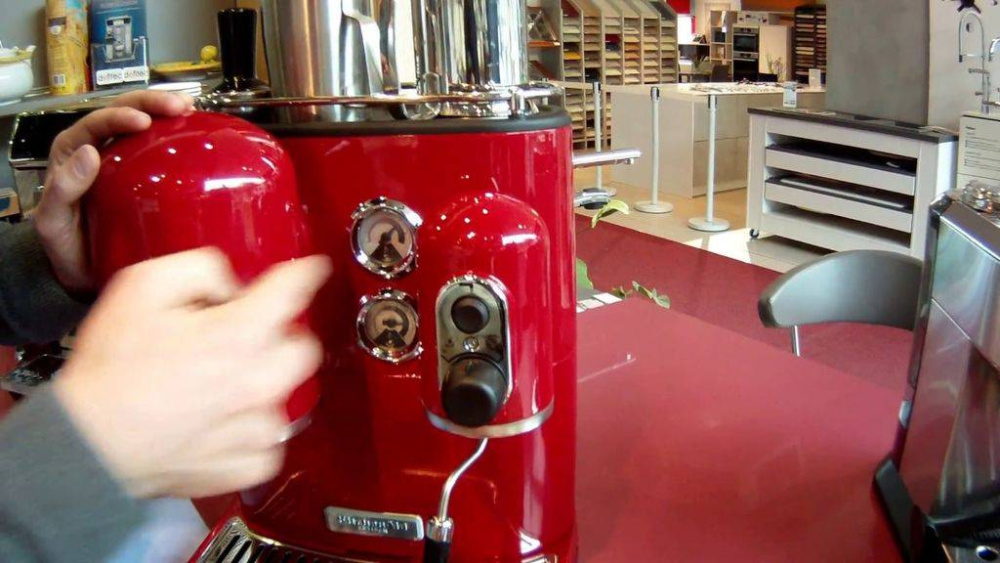 Кофемашина рожковая KitchenAid Artisan 5KES2102EER Espresso красная – фото 8 в каталоге Москвы