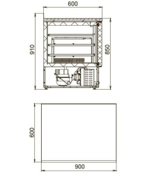 Стол холодильный POLAIR TMi2-G